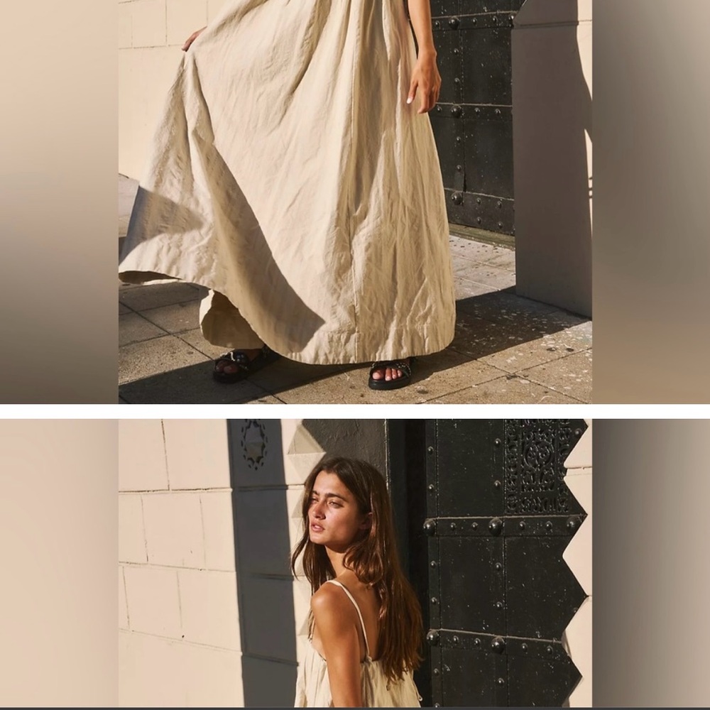 All For Sun Maxi.  Size small color Wet Plaster
